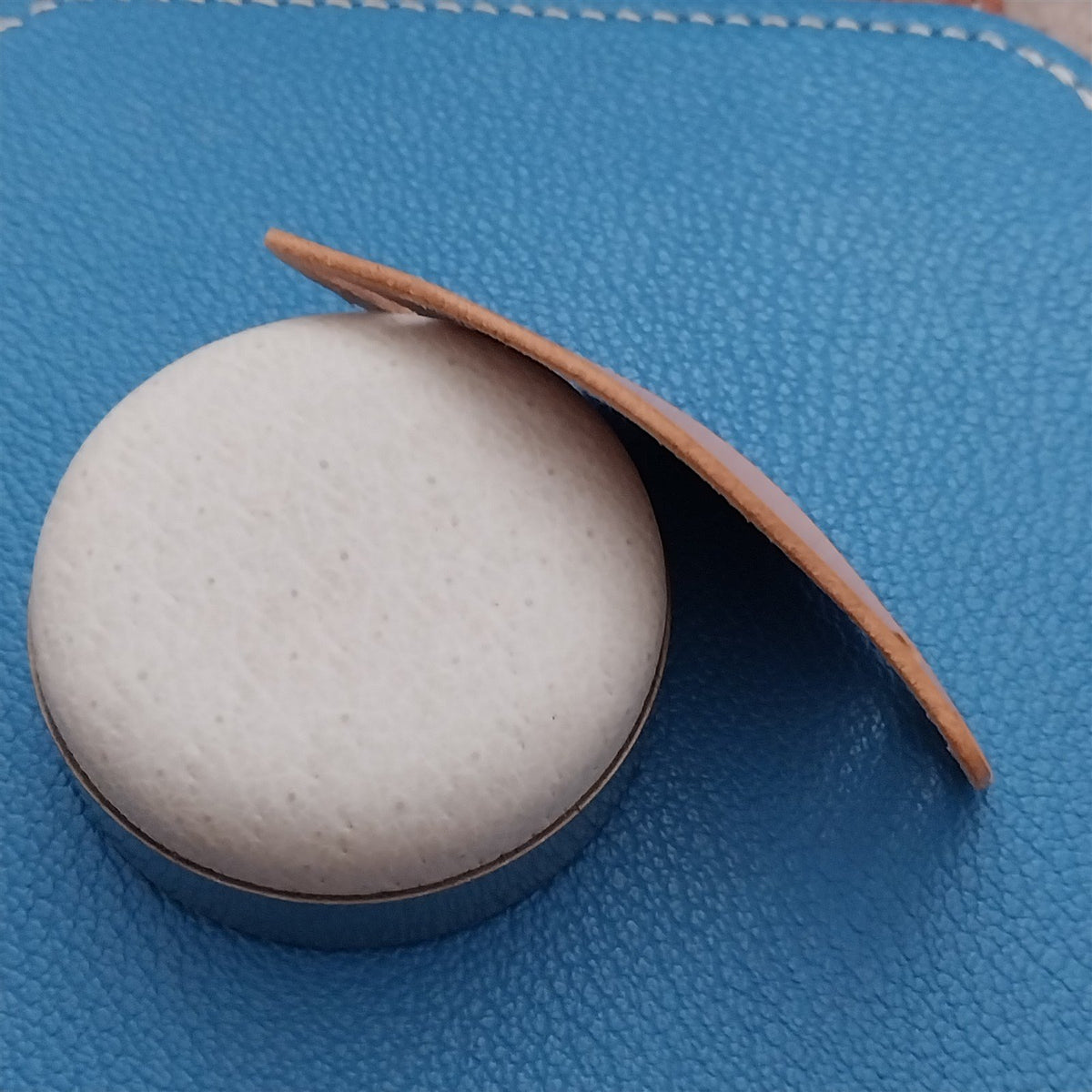 USA Made Natural Italian Veg-Tan Leather 20mm Vintage Style Bund Pad