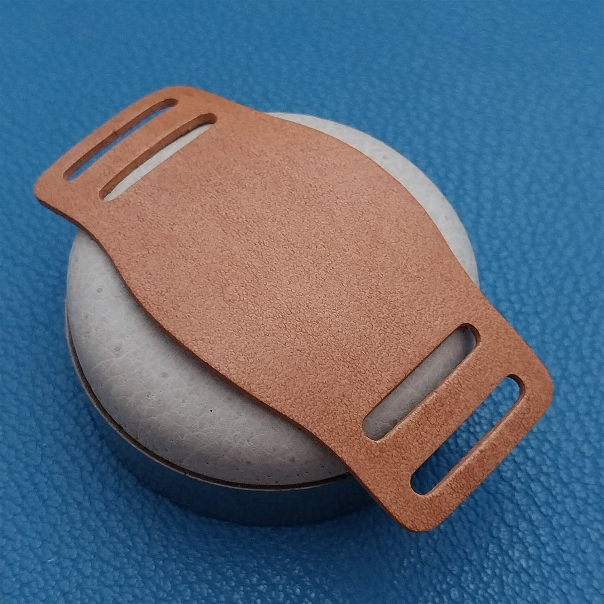 17mm 18mm 19mm Vintage Style Kakishibu Leather Bund Pad