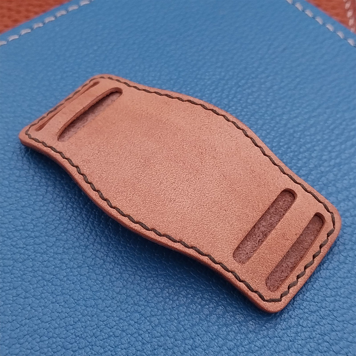 Kakishibu Saddle Leather 18mm 19mm 20mm Vintage Style Bund Pad