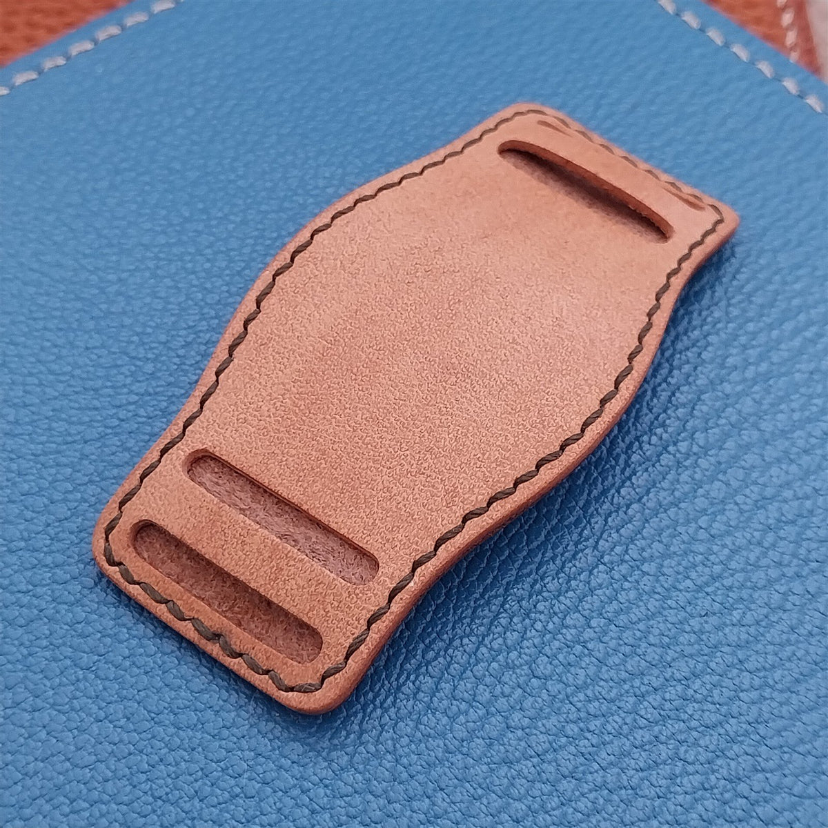 Kakishibu Saddle Leather 18mm 19mm 20mm Vintage Style Bund Pad