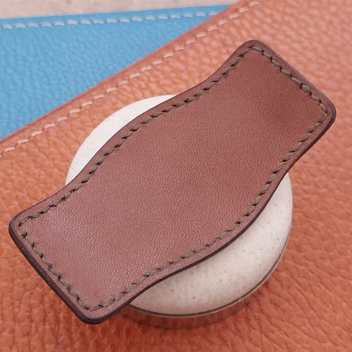 Vintage Style Leather Bund Pad & 16mm Maratac Nylon Watch Strap