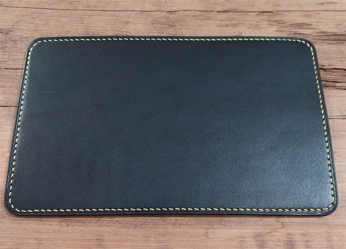 Handmade Black Bridle Leather Watch Strap Changing Pad