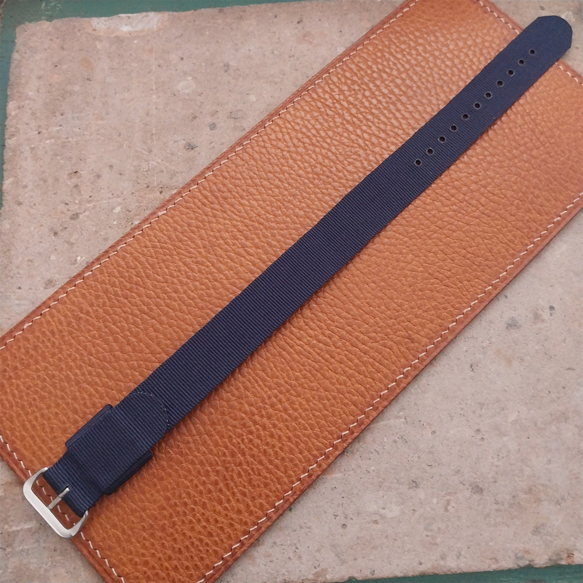 20mm Titanium Maratac Mil Series Black Nylon Single-Pass Watch Strap