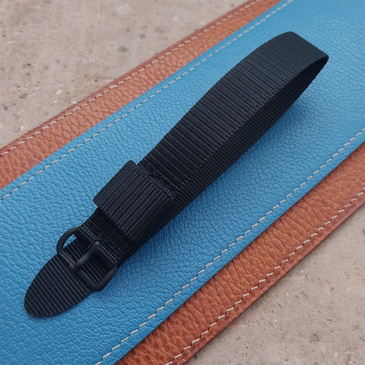 18mm Maratac Mil Series Black Nylon Single-Pass Watch Strap