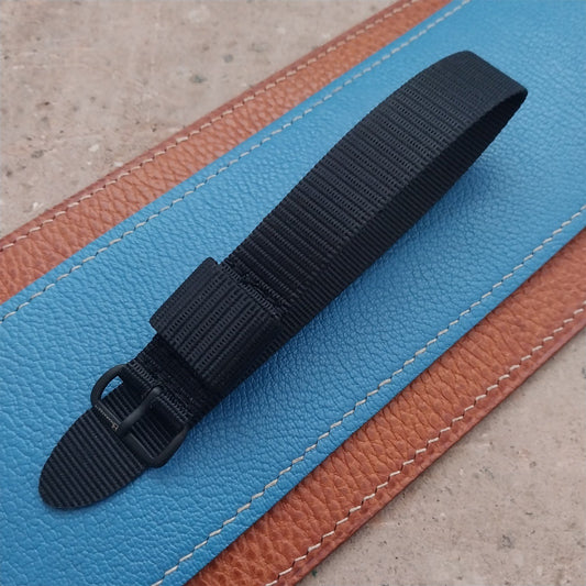 18mm Maratac Mil Series Black Nylon Single-Pass Watch Strap