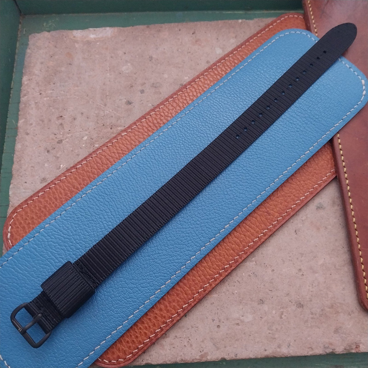 18mm Maratac Mil Series Black Nylon Single-Pass Watch Strap