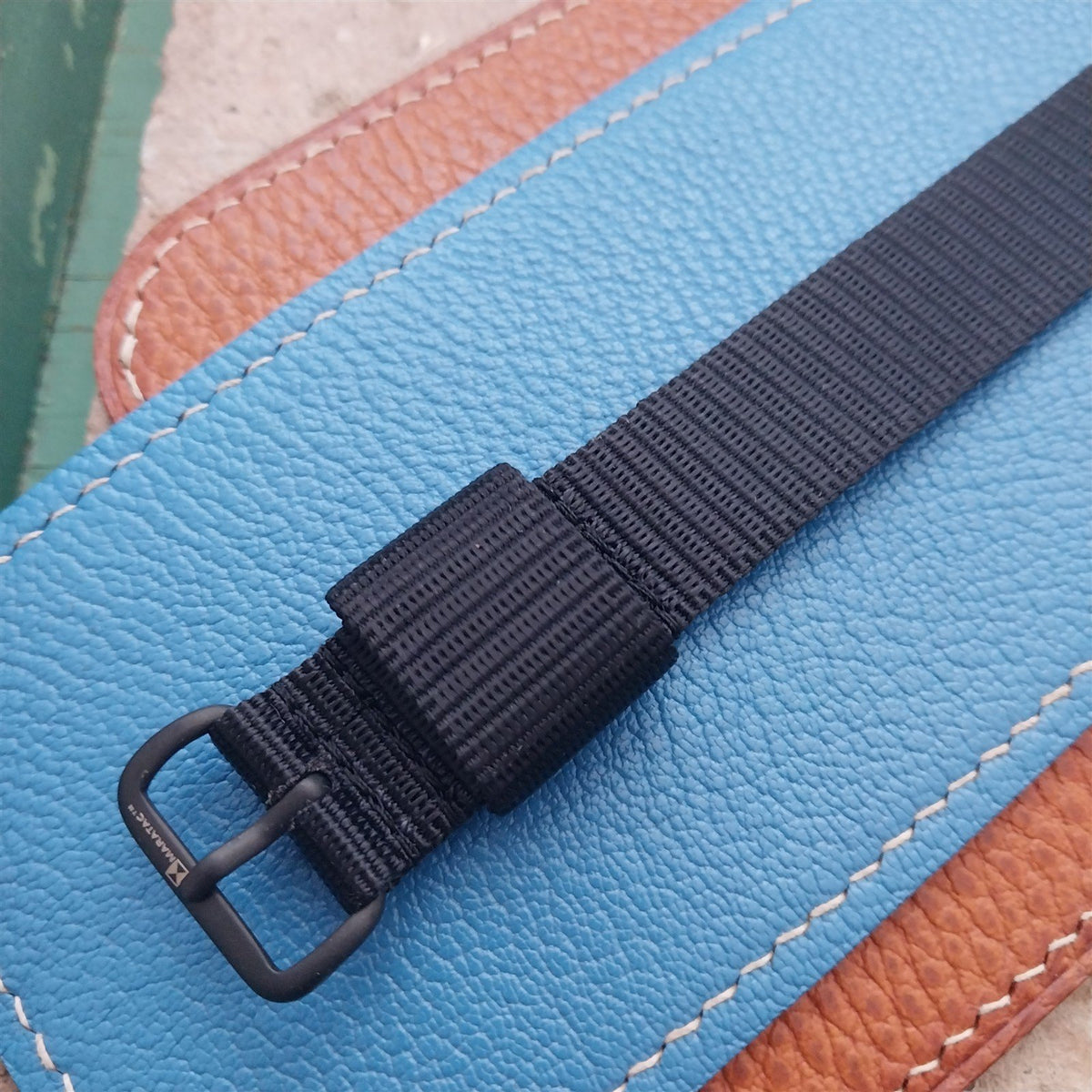 18mm Maratac Mil Series Black Nylon Single-Pass Watch Strap