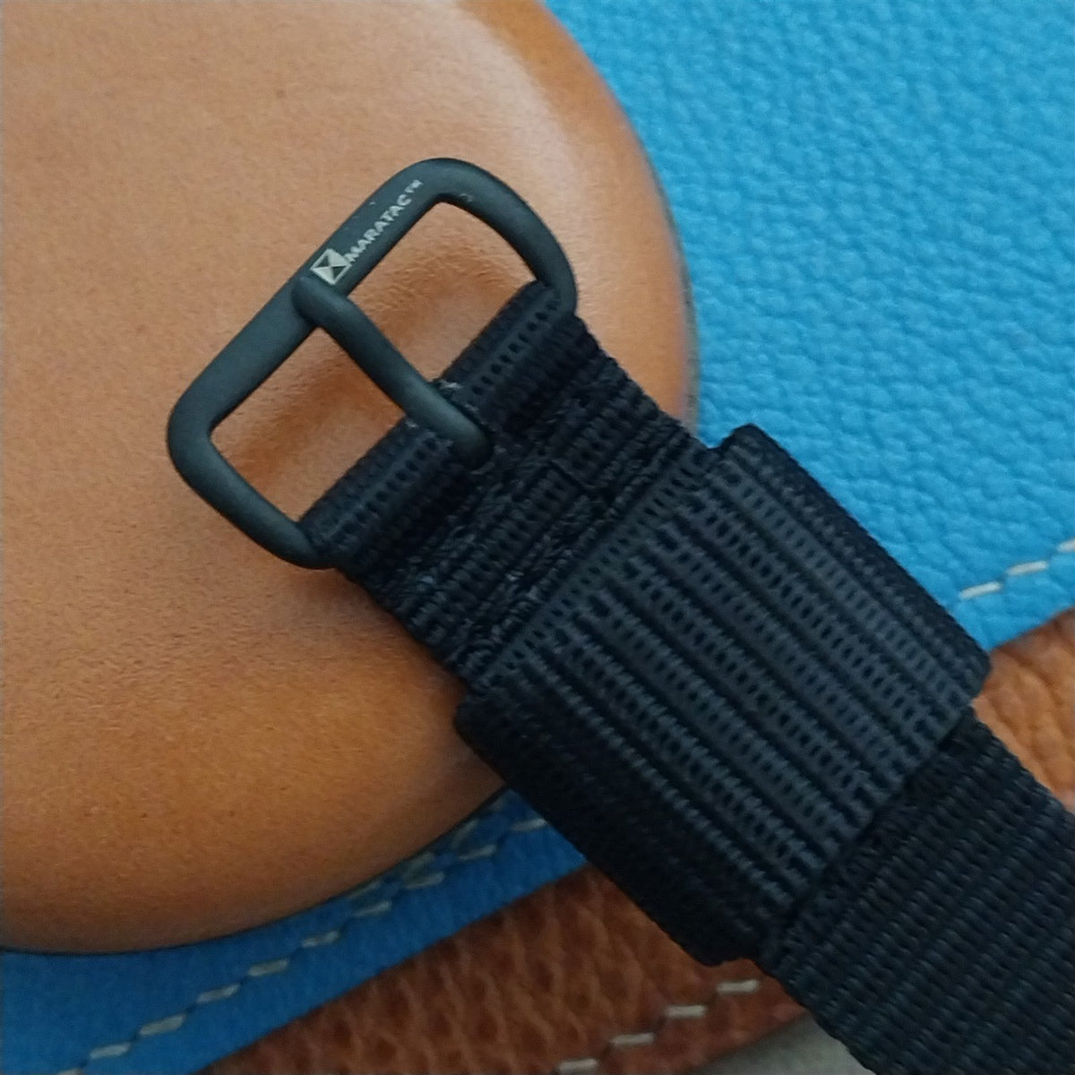 18mm Maratac Mil Series Black Nylon Single-Pass Watch Strap