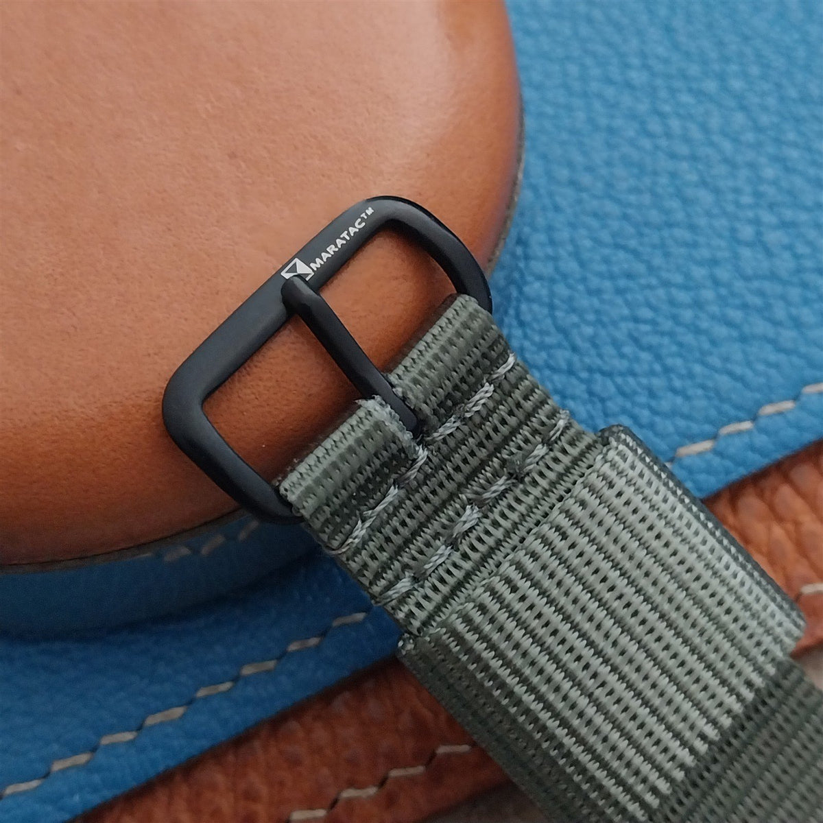 18mm Maratac Mil Series ACU Gray Nylon Single-Pass Watch Strap