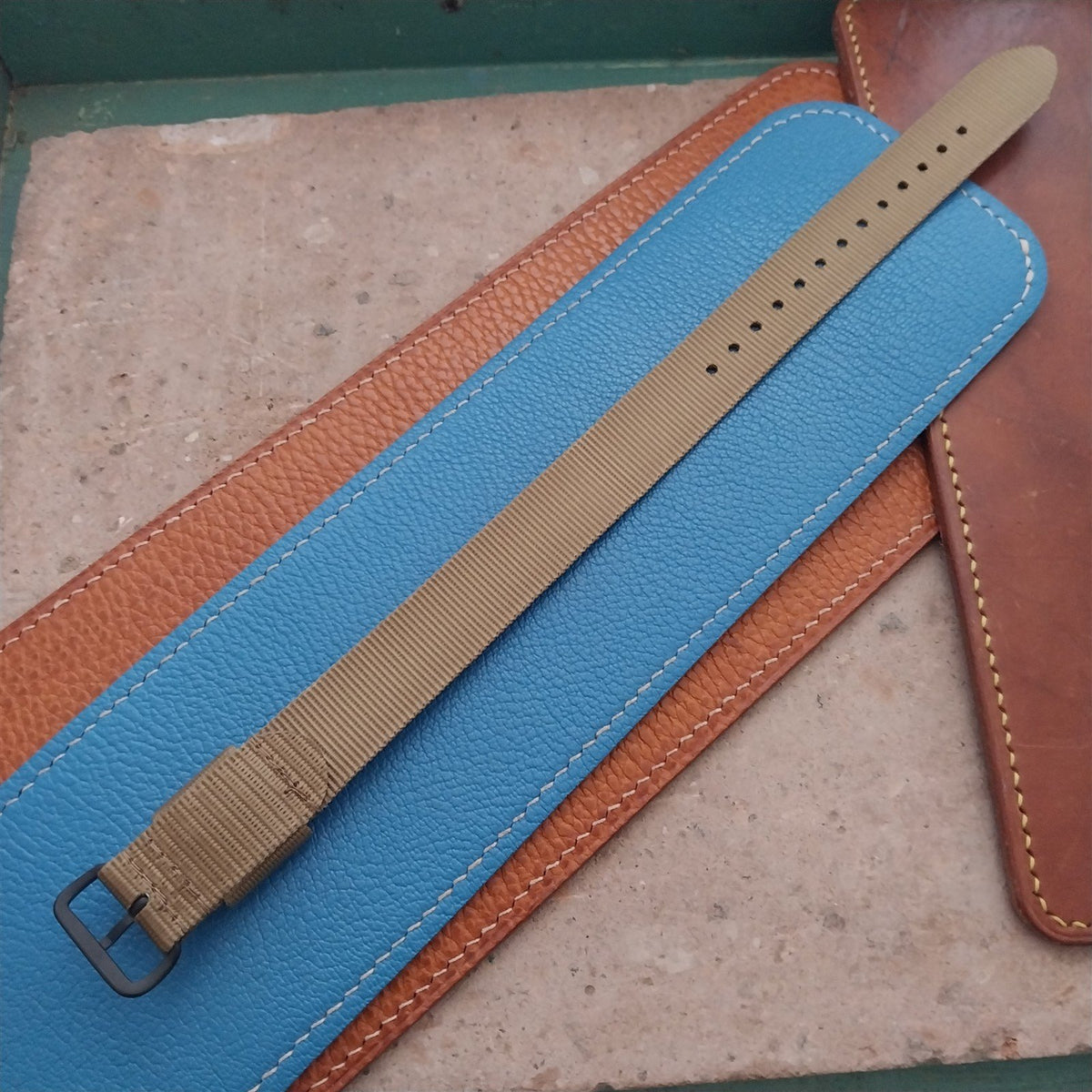 18mm Maratac Mil Series Brown Sand Nylon Single-Pass Watch Strap