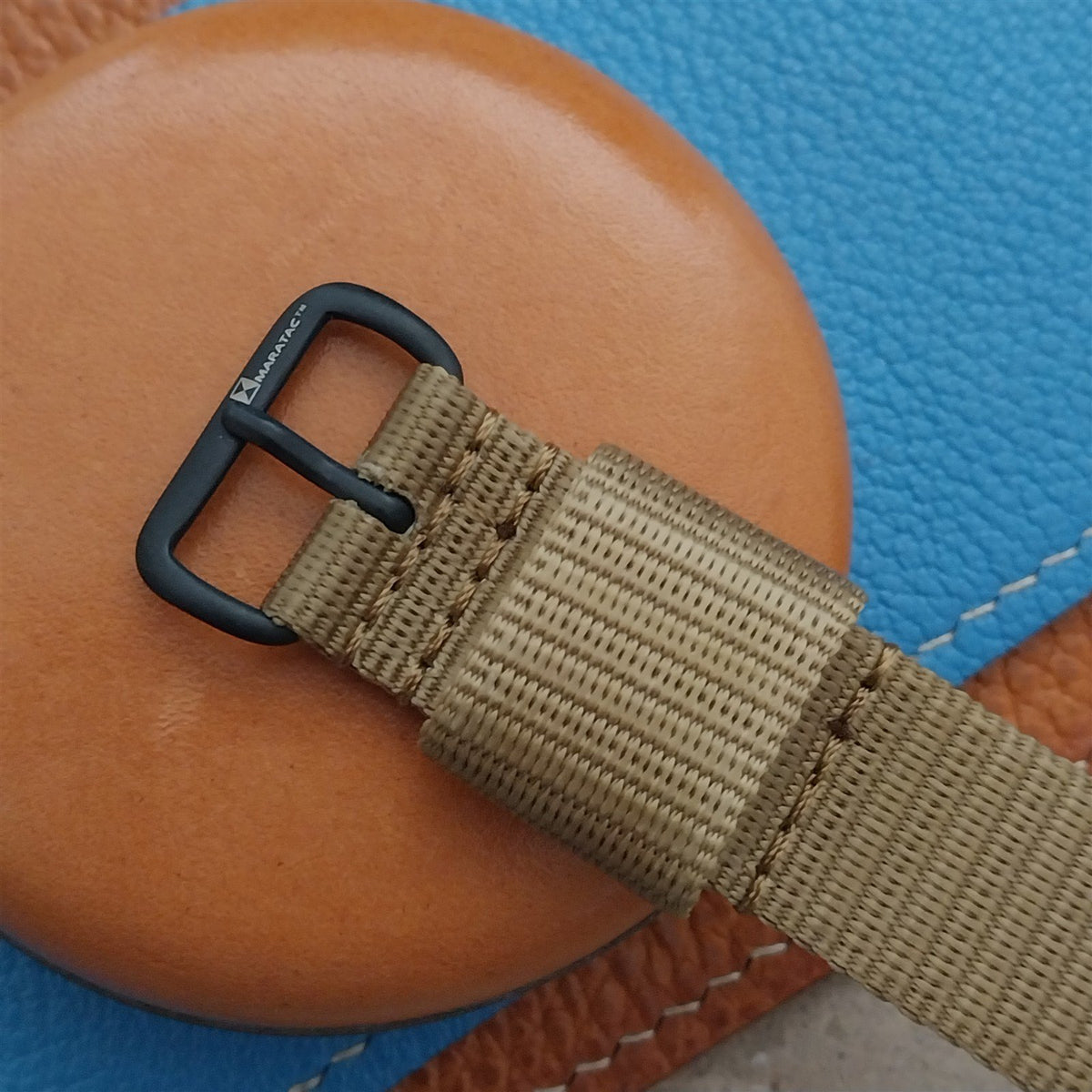 18mm Maratac Mil Series Brown Sand Nylon Single-Pass Watch Strap