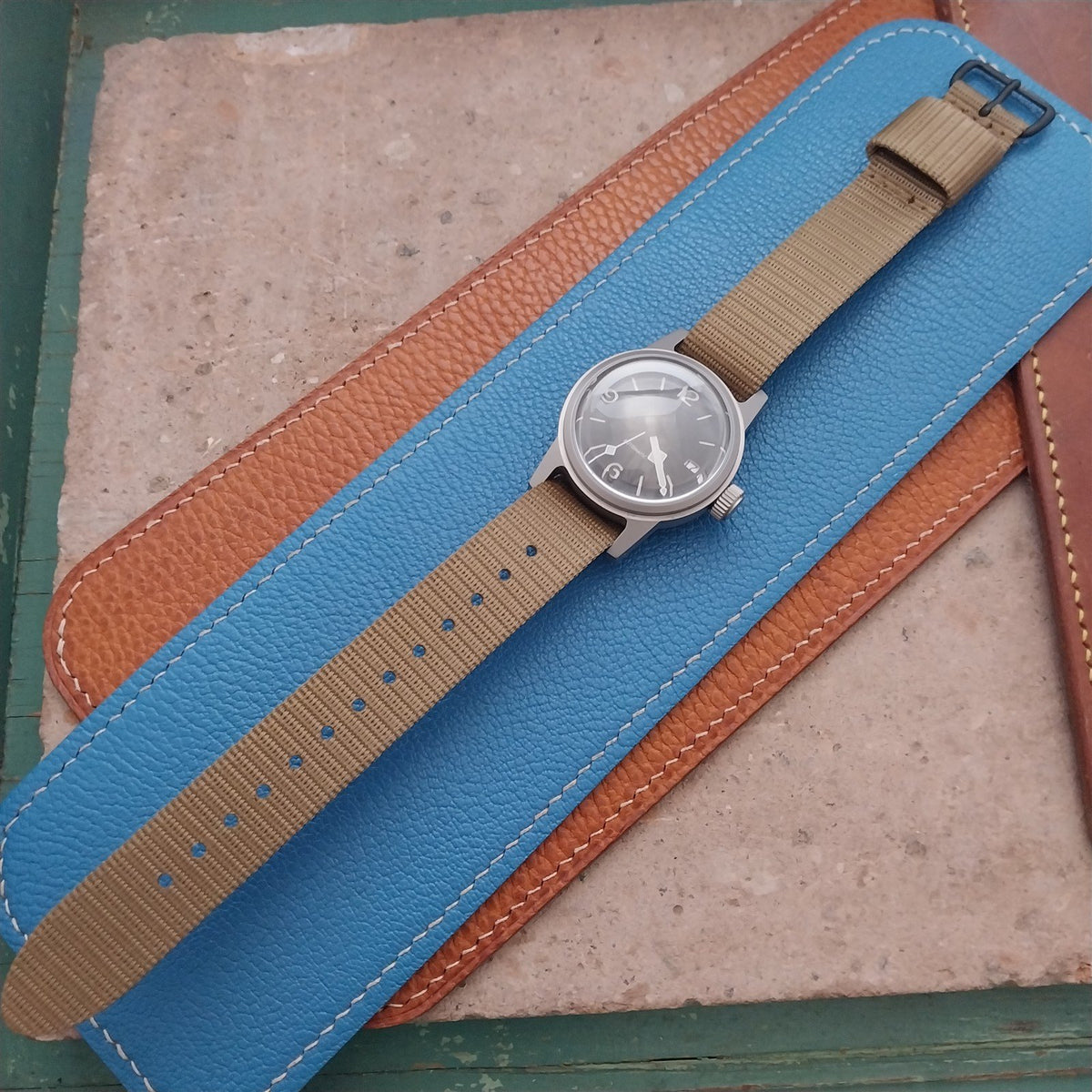 18mm Maratac Mil Series Brown Sand Nylon Single-Pass Watch Strap