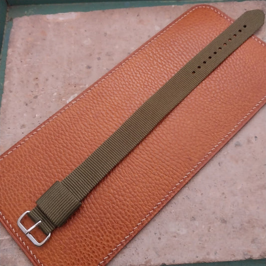 20mm RAF Style OD Green Nylon Single-Pass Field Watch Strap