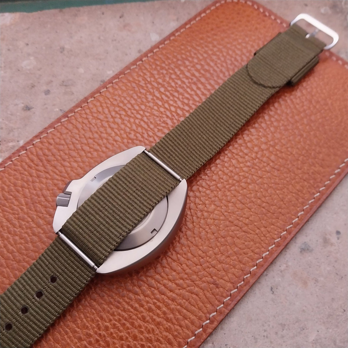 20mm RAF Style OD Green Nylon Single-Pass Field Watch Strap