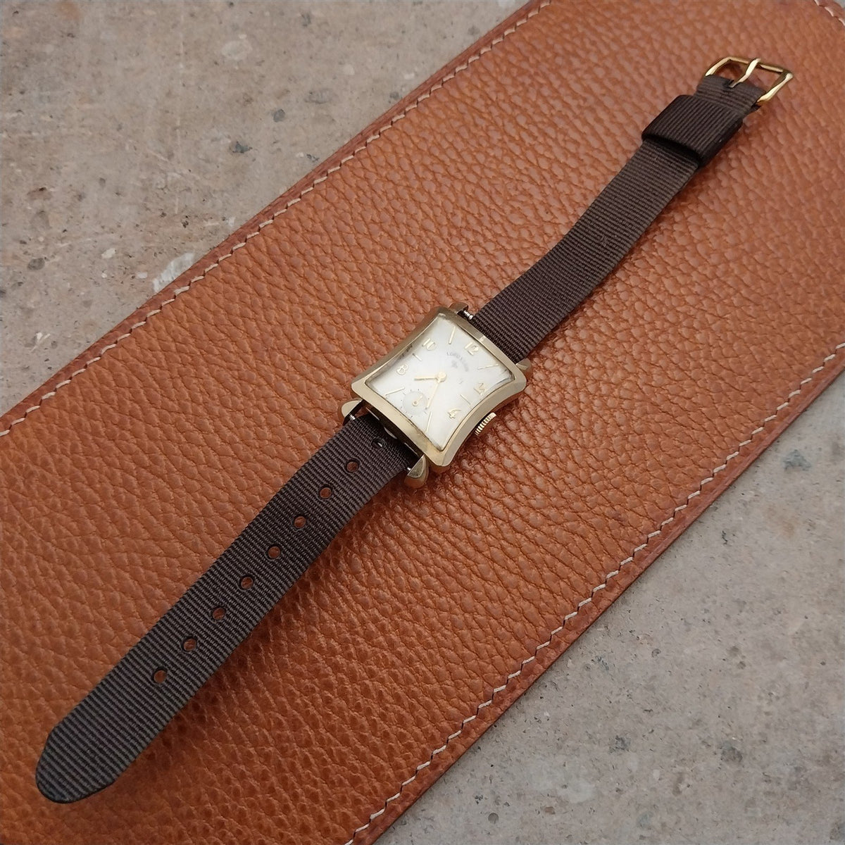 14mm RAF Style Brown Nylon Single-Pass Field Watch Strap