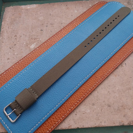 18mm RAF Style OD Green Nylon Single-Pass Field Watch Strap