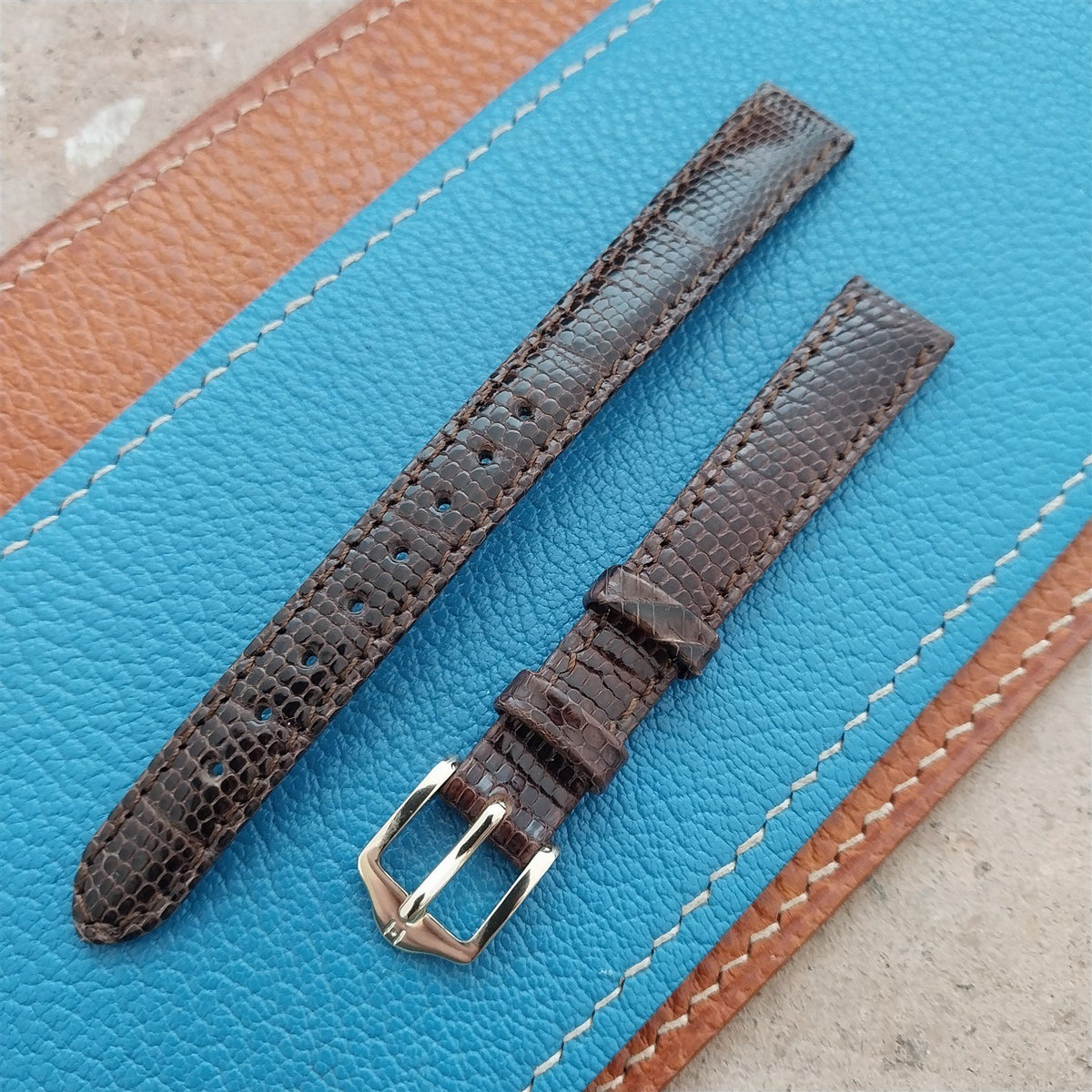 12mm Hirsch Lizard Womens Watch Strap