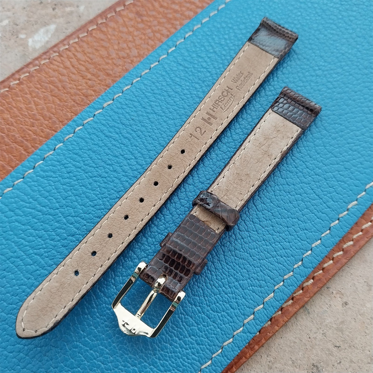 12mm Hirsch Lizard Womens Watch Strap