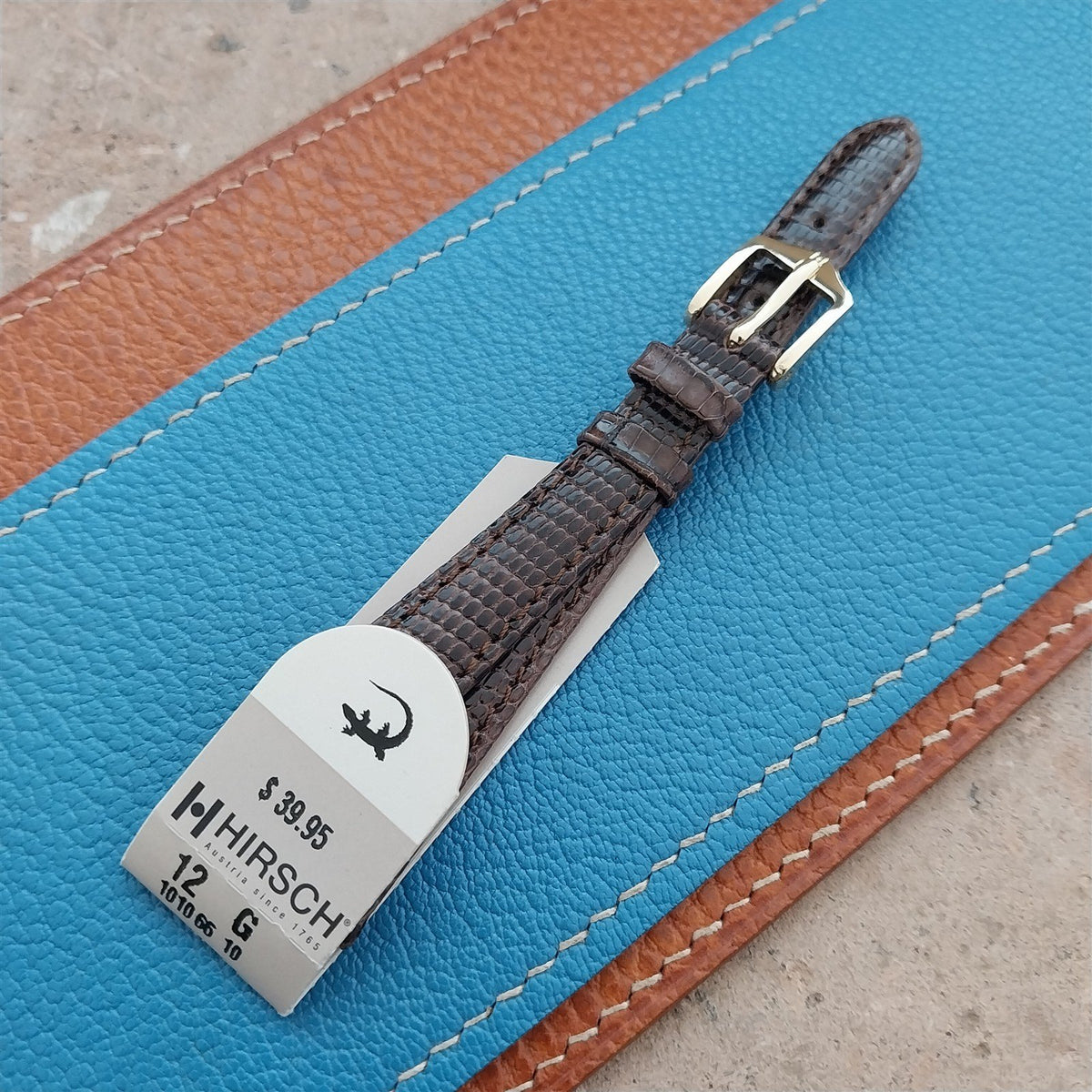 12mm Hirsch Lizard Womens Watch Strap