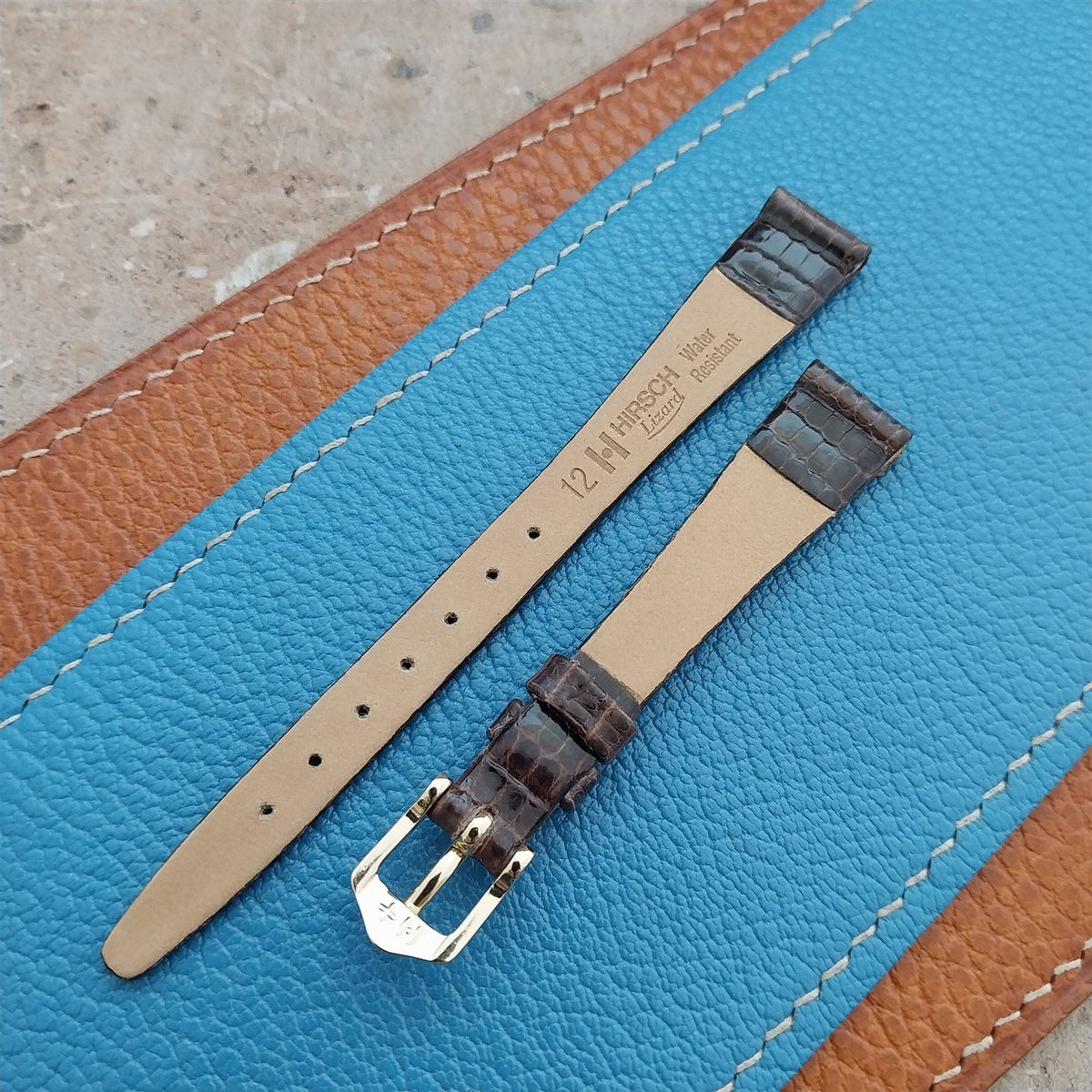 12mm Hirsch Lizard Womens Watch Strap
