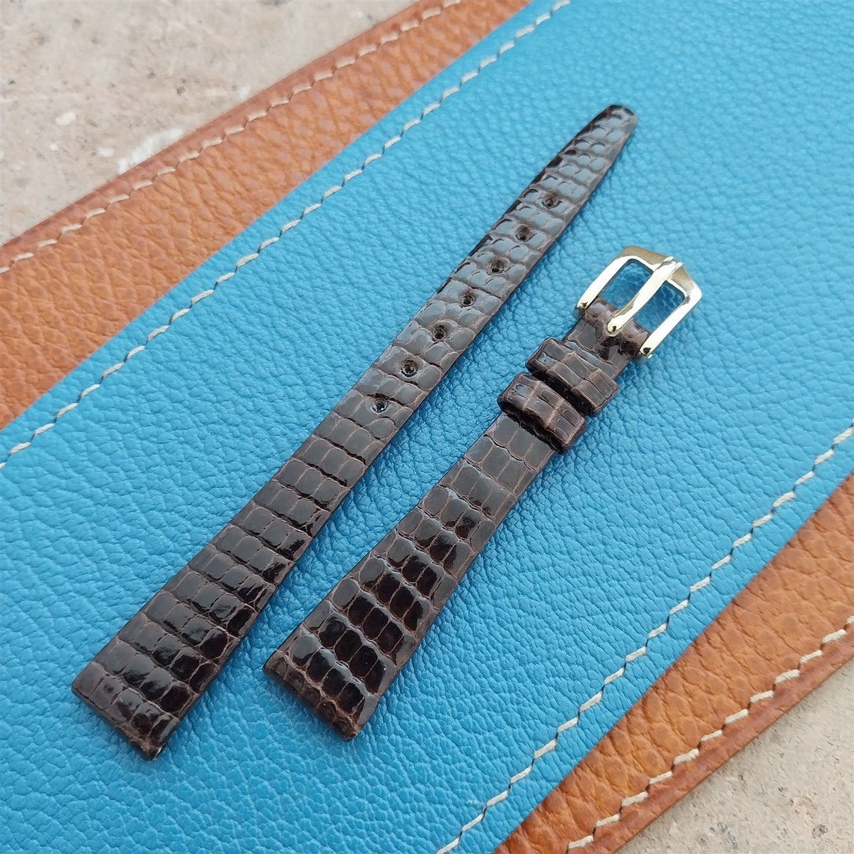 12mm Hirsch Lizard Womens Watch Strap