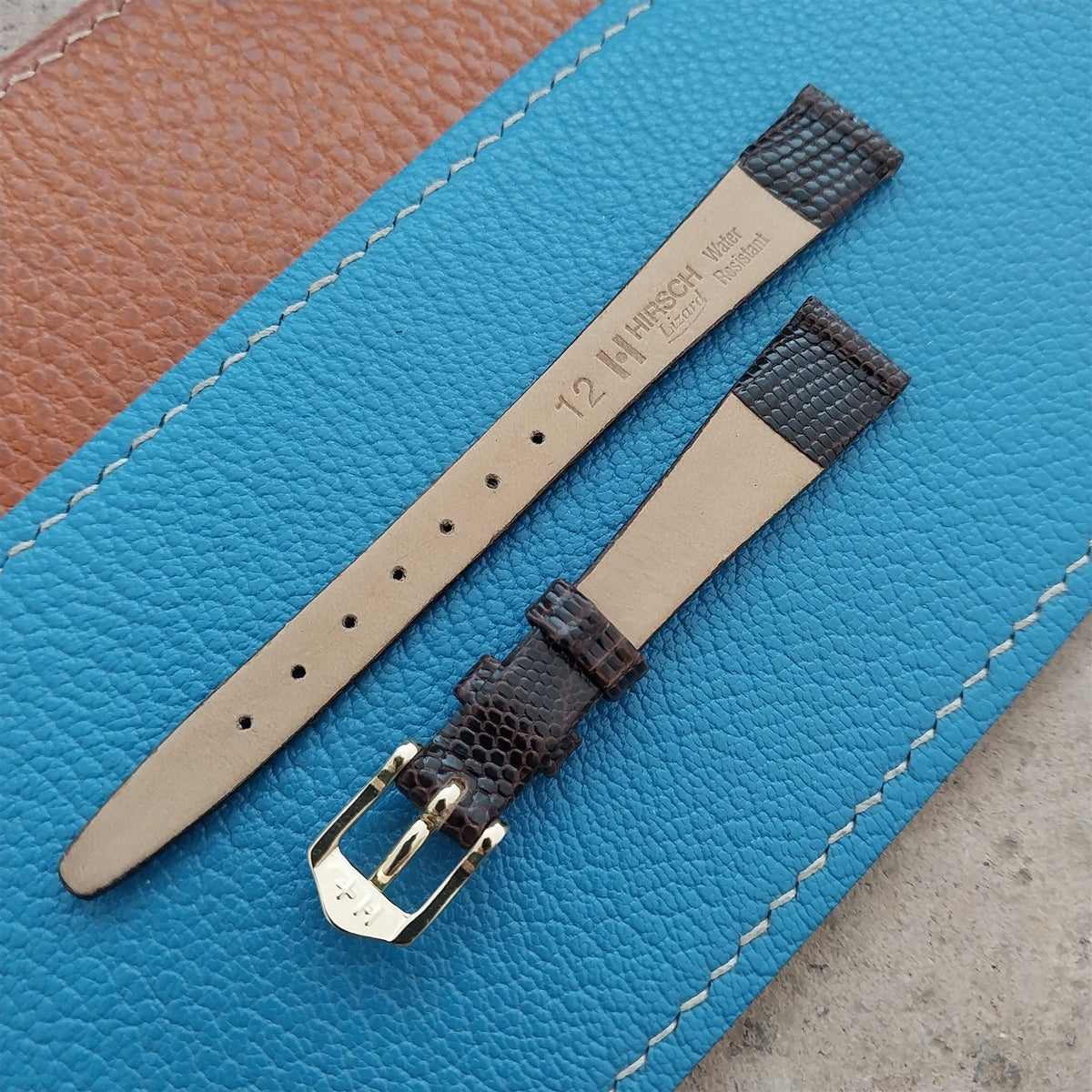 12mm Hirsch Lizard Womens Watch Strap
