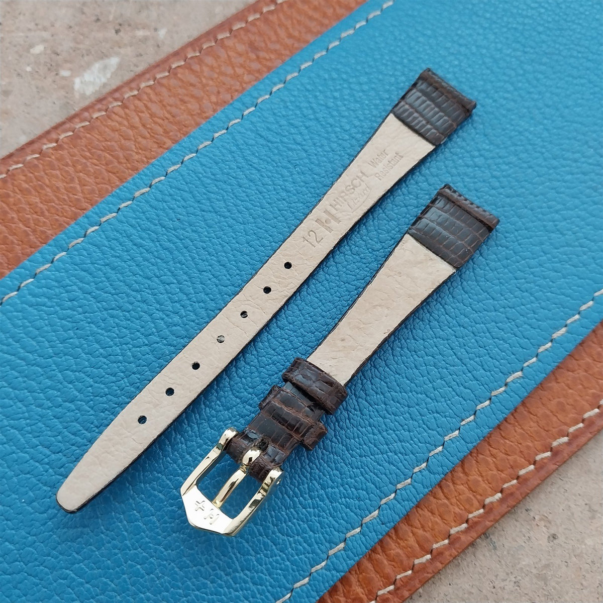 12mm Hirsch Lizard Womens Watch Strap