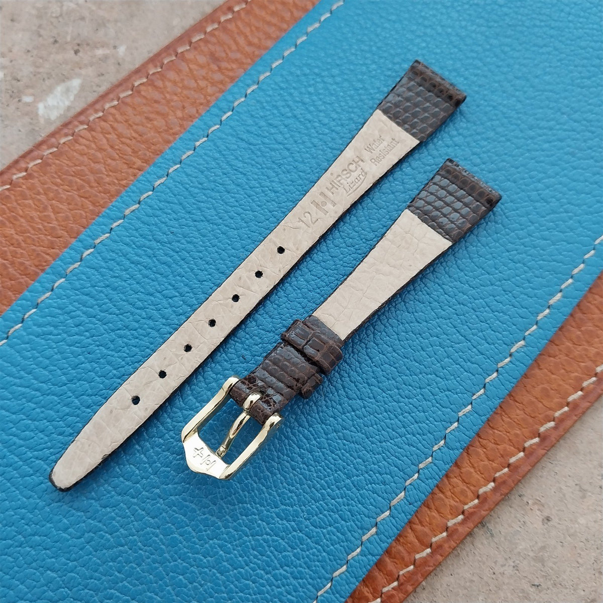 12mm Hirsch Lizard Womens Watch Strap