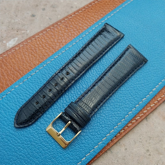 19mm Sahara Swiss Lizard NOS Vintage Tapered Watch Strap
