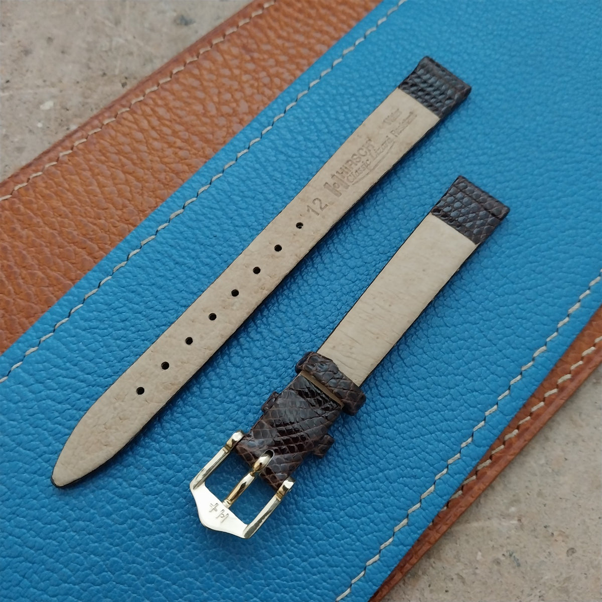 12mm Hirsch Lizard Womens Watch Strap