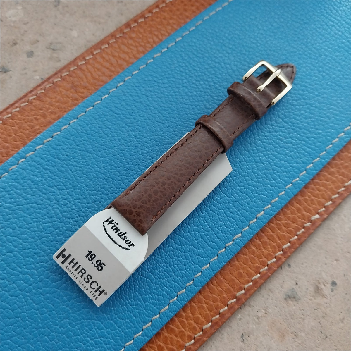 14mm Ladies Hirsch Windsor Brown Leather Watch Strap