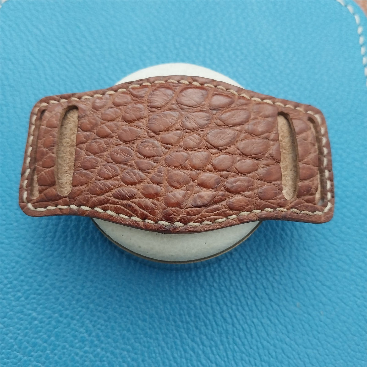 Alligator & Kakishubi Saddle 18mm 19mm 20mm Vintage Style Bund Pad