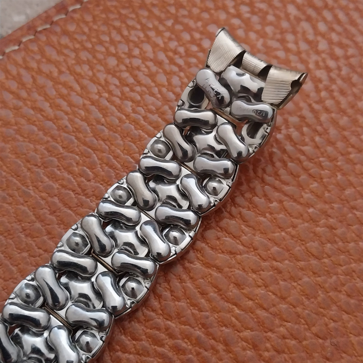Vintage 17.2mm Gold-Fill & Stainless Apex Unused 1950s Watch Band