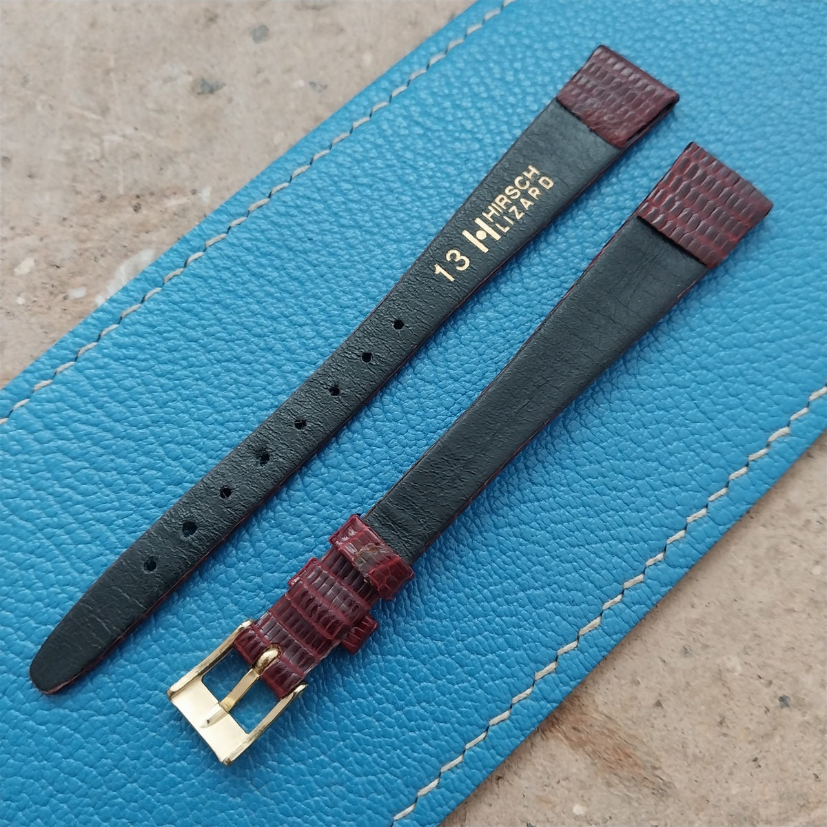 13mm Ladies Hirsch Lizard Long Watch Strap