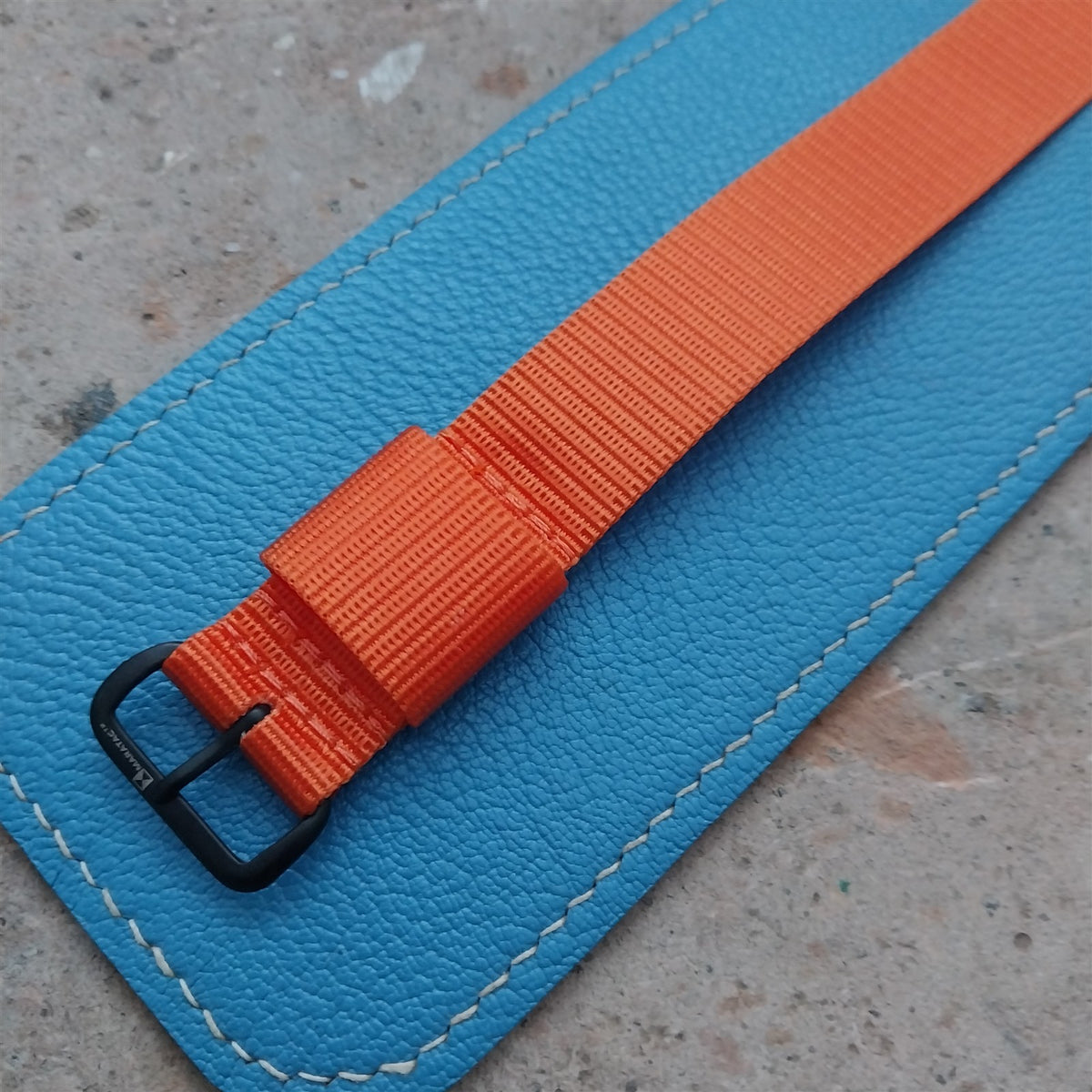 22mm Maratac Mil Series Orange Nylon Single-Pass Watch Strap