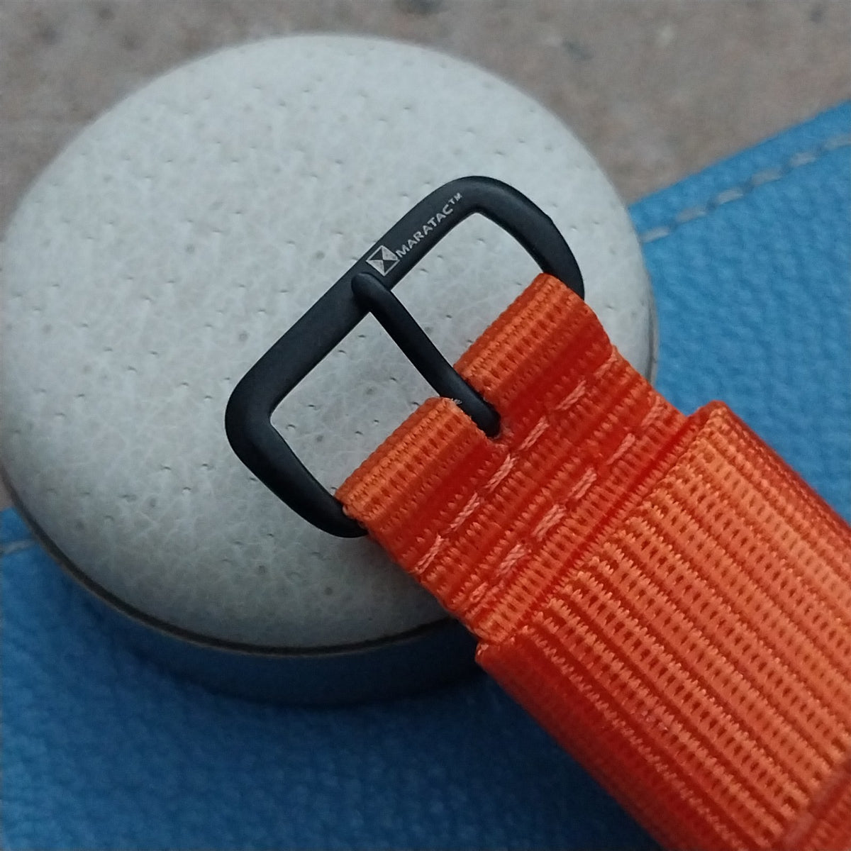 22mm Maratac Mil Series Orange Nylon Single-Pass Watch Strap