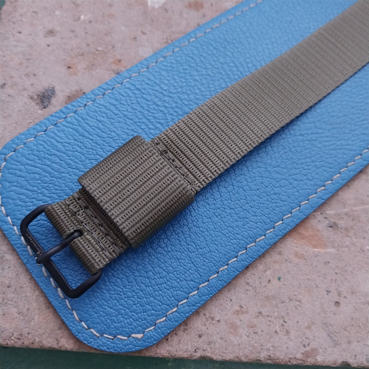 22mm Maratac Mil Series OD Green Nylon Single-Pass Watch Strap