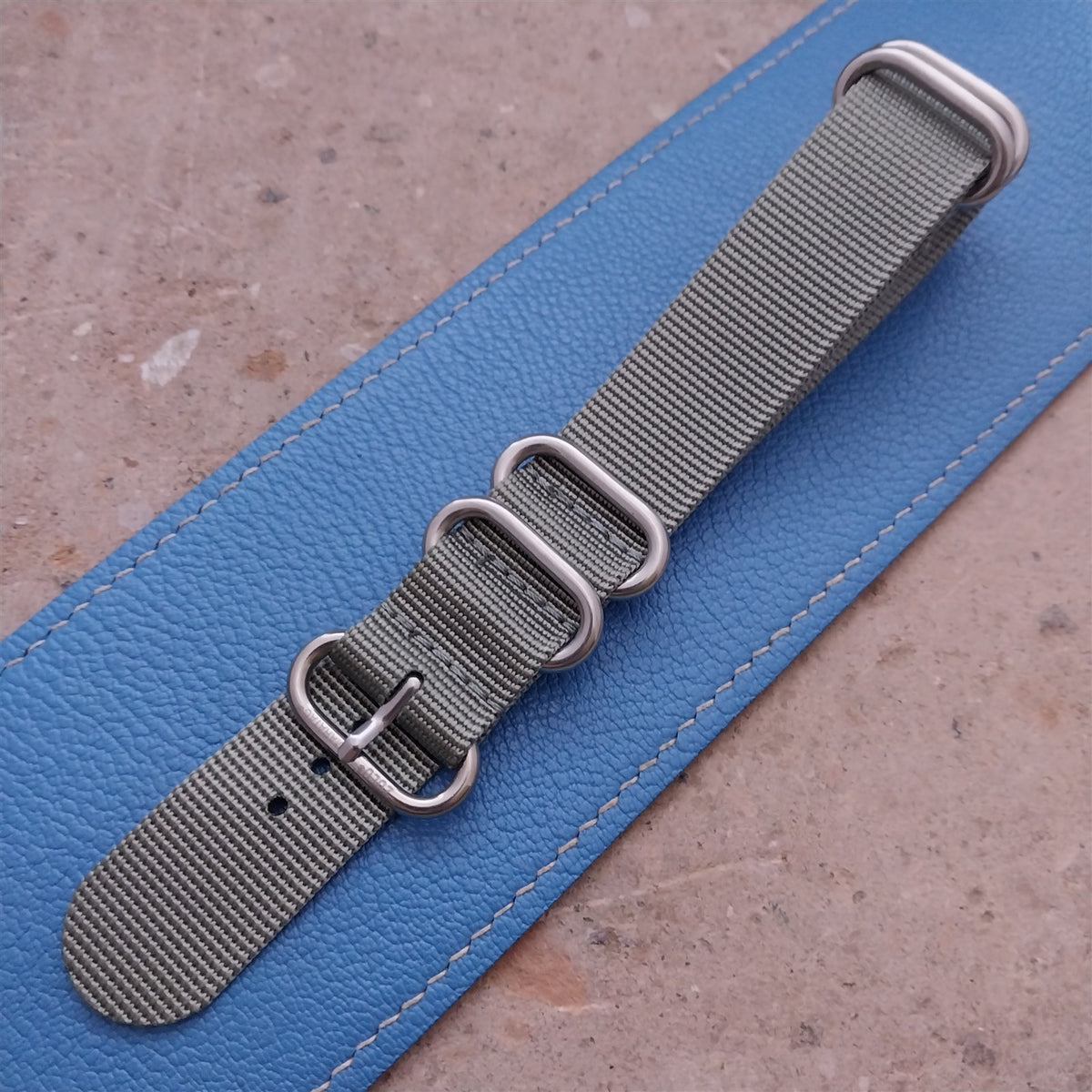 22mm ACU Gray Maratac 4 Ring Zulu Watch Strap