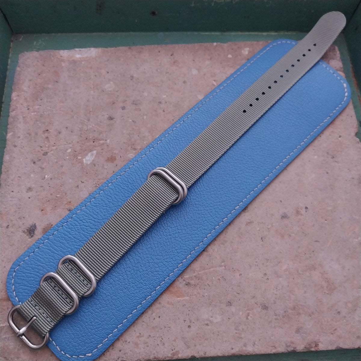 22mm ACU Gray Maratac 4 Ring Zulu Watch Strap