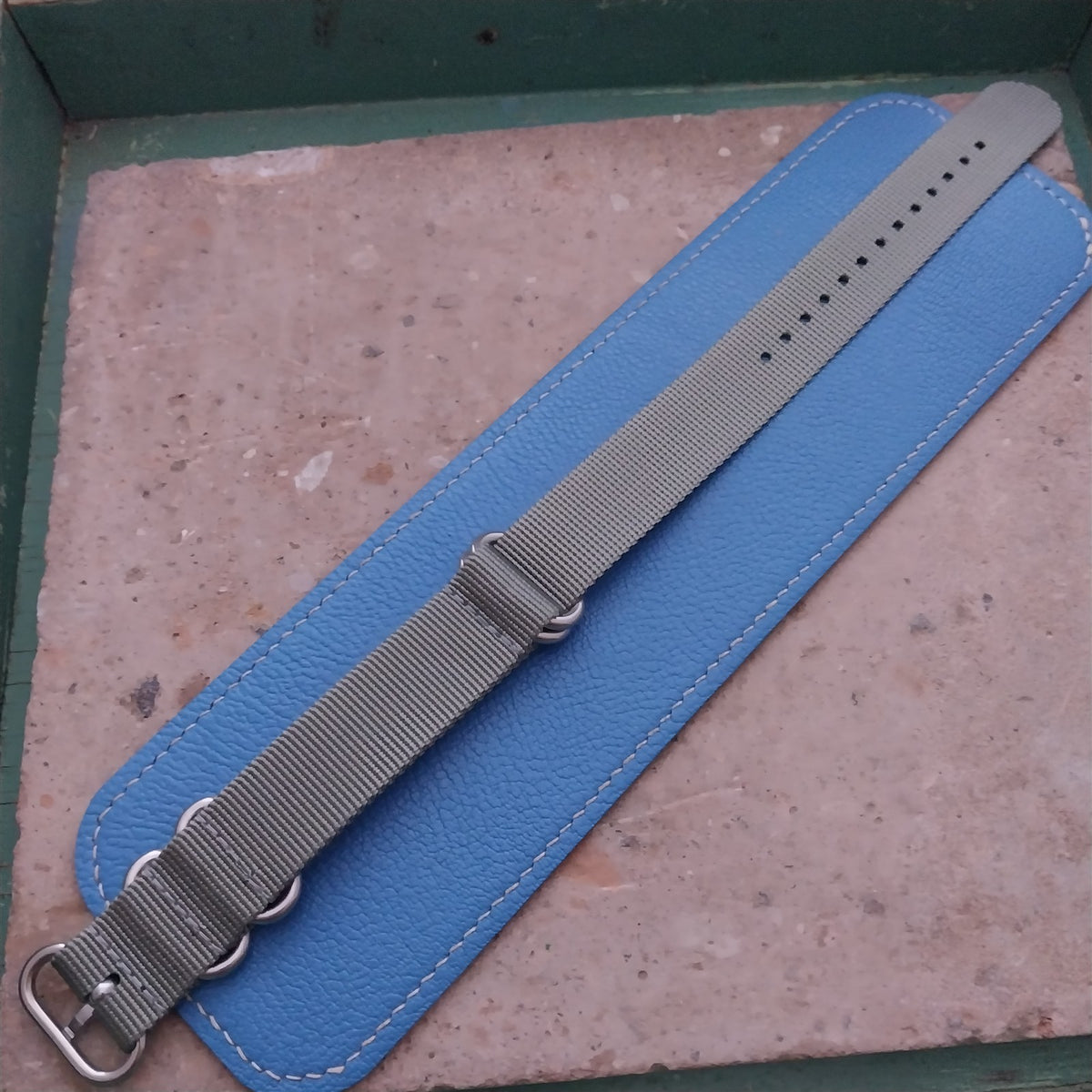 22mm ACU Gray Maratac 4 Ring Zulu Watch Strap