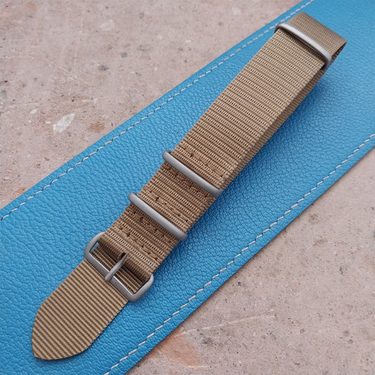 22mm Sand Brown Maratac MOD Field Watch Strap