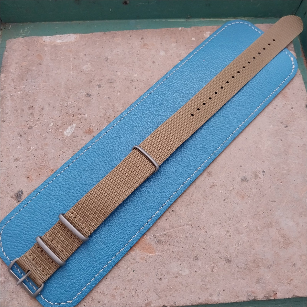 22mm Sand Brown Maratac MOD Field Watch Strap