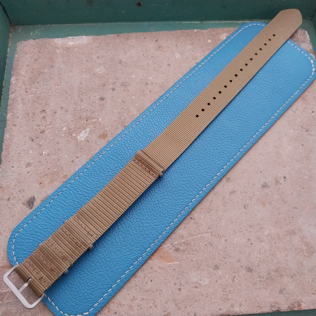22mm Sand Brown Maratac MOD Field Watch Strap
