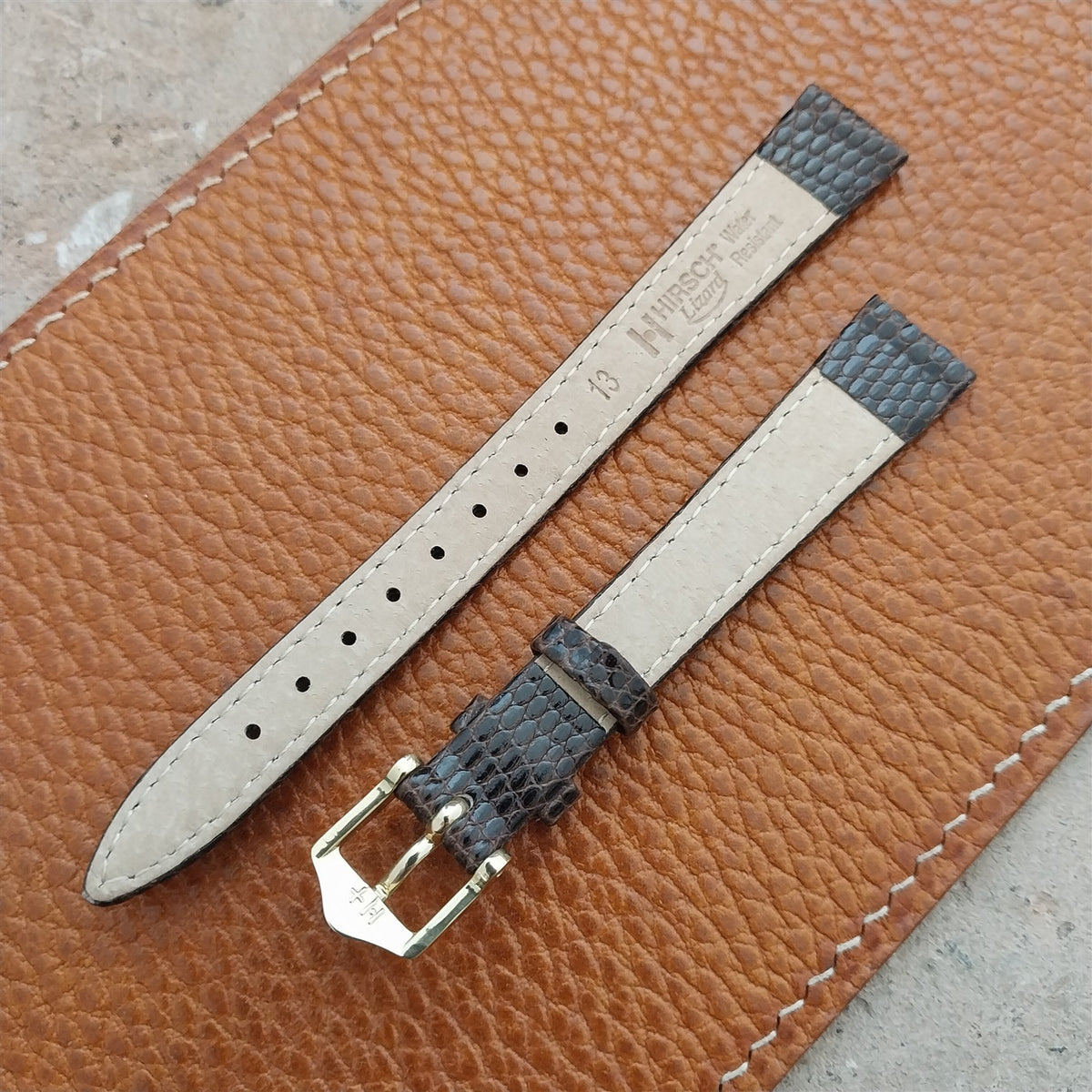 13mm Ladies Hirsch Lizard Watch Strap