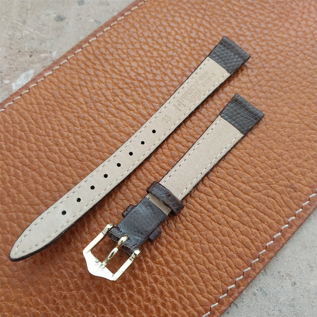 13mm Ladies Hirsch Lizard Watch Strap