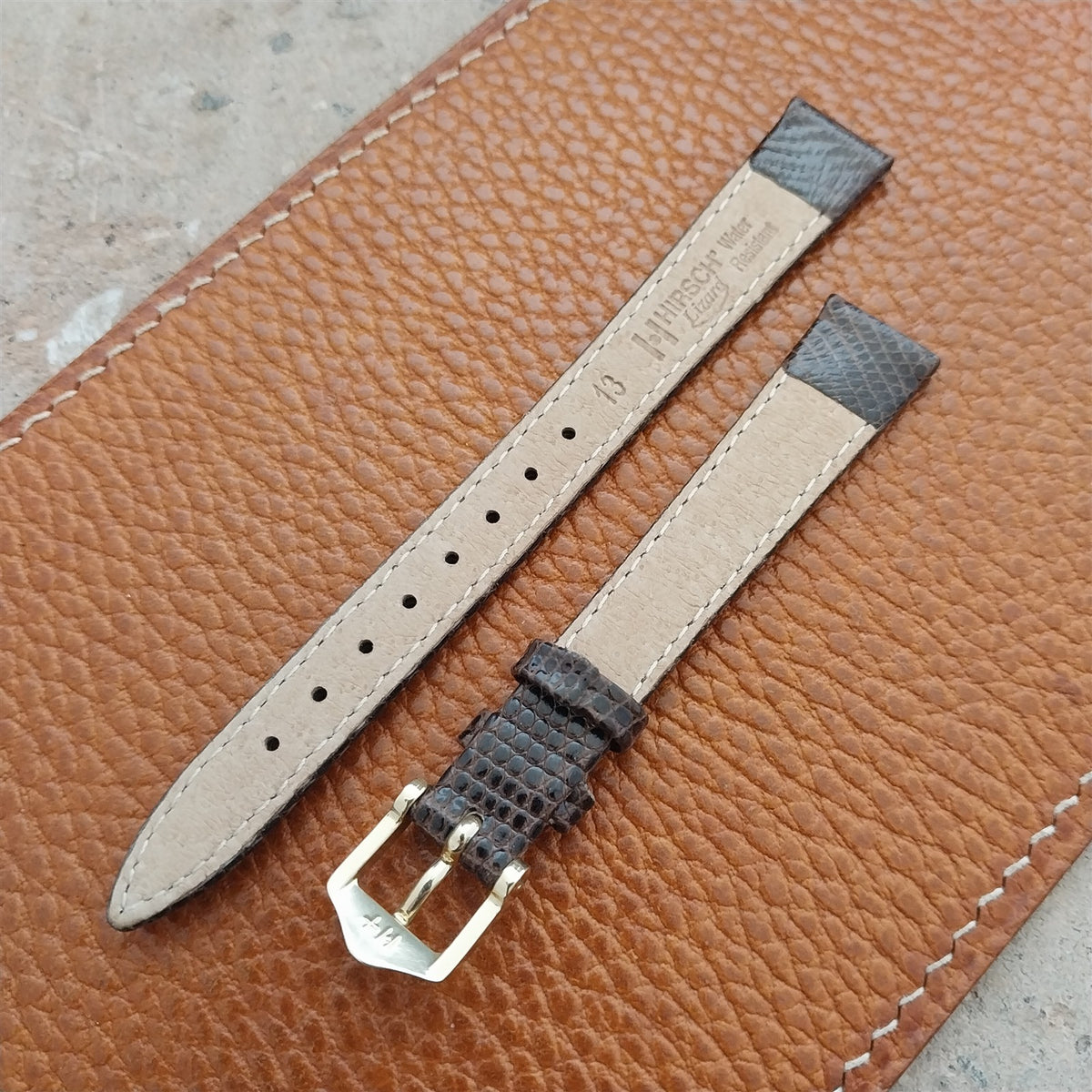 13mm Ladies Hirsch Lizard Watch Strap