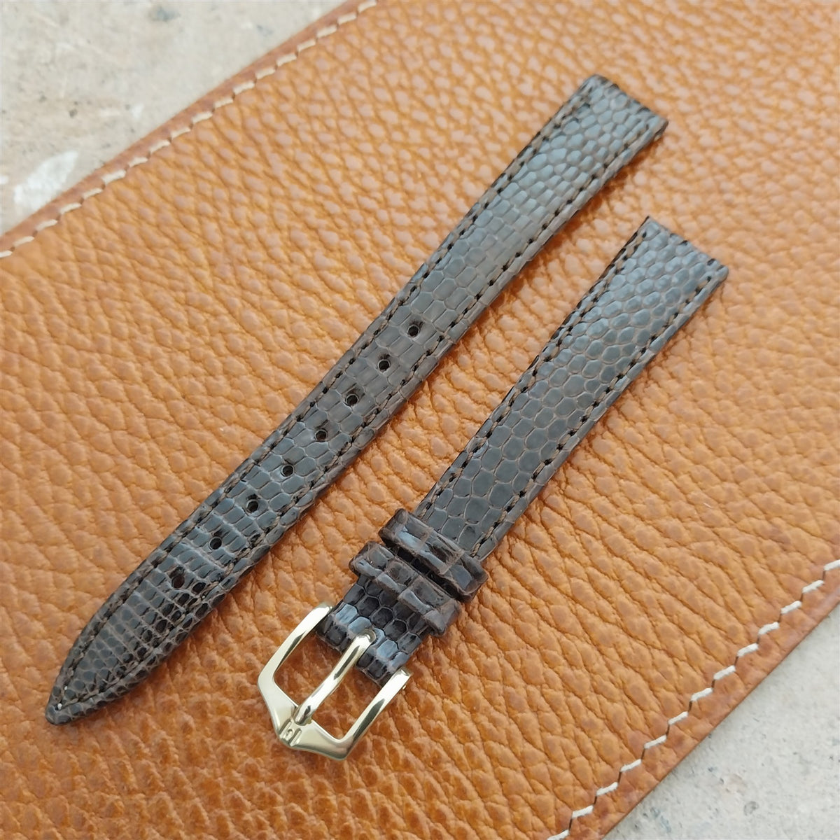 13mm Ladies Hirsch Lizard Watch Strap