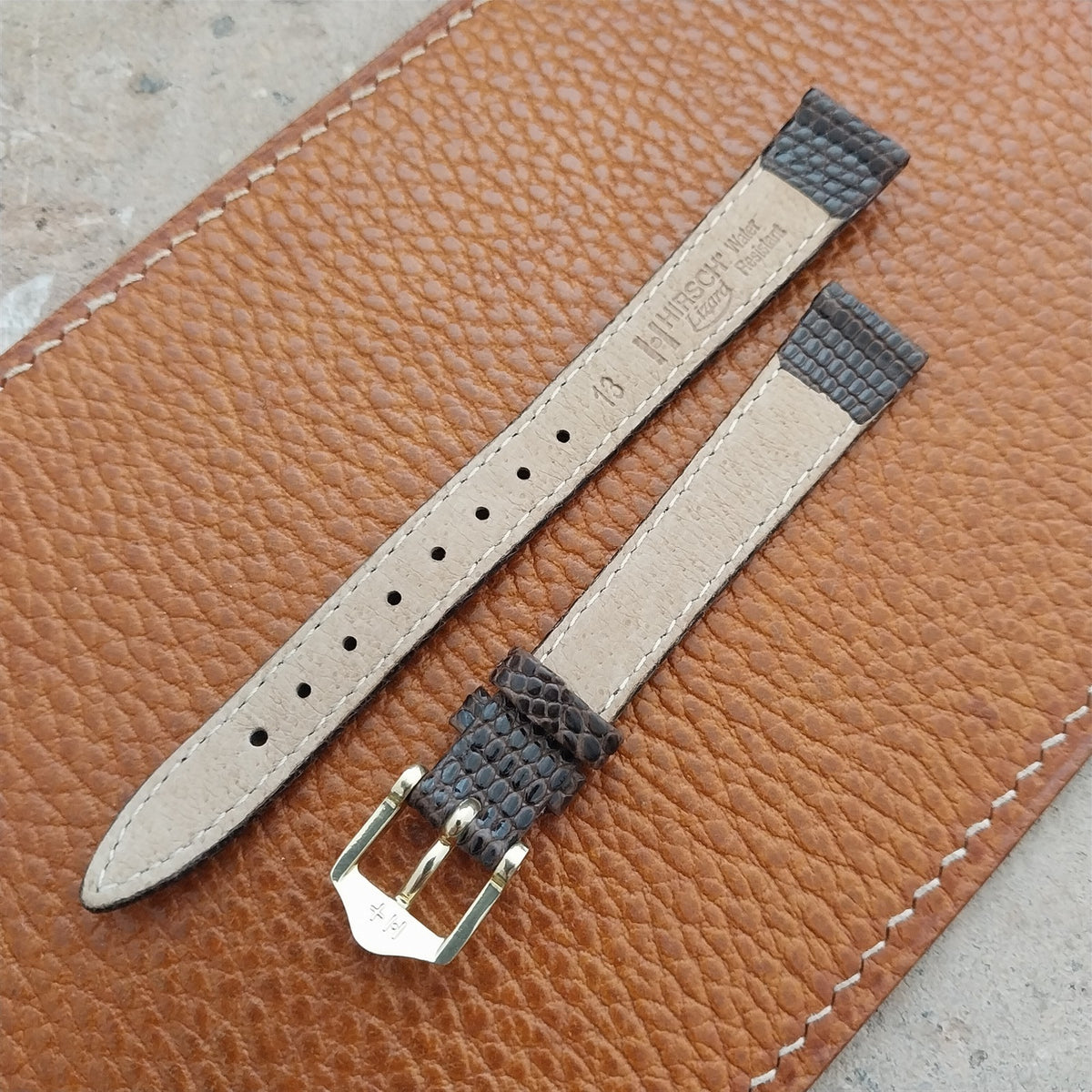 13mm Ladies Hirsch Lizard Watch Strap