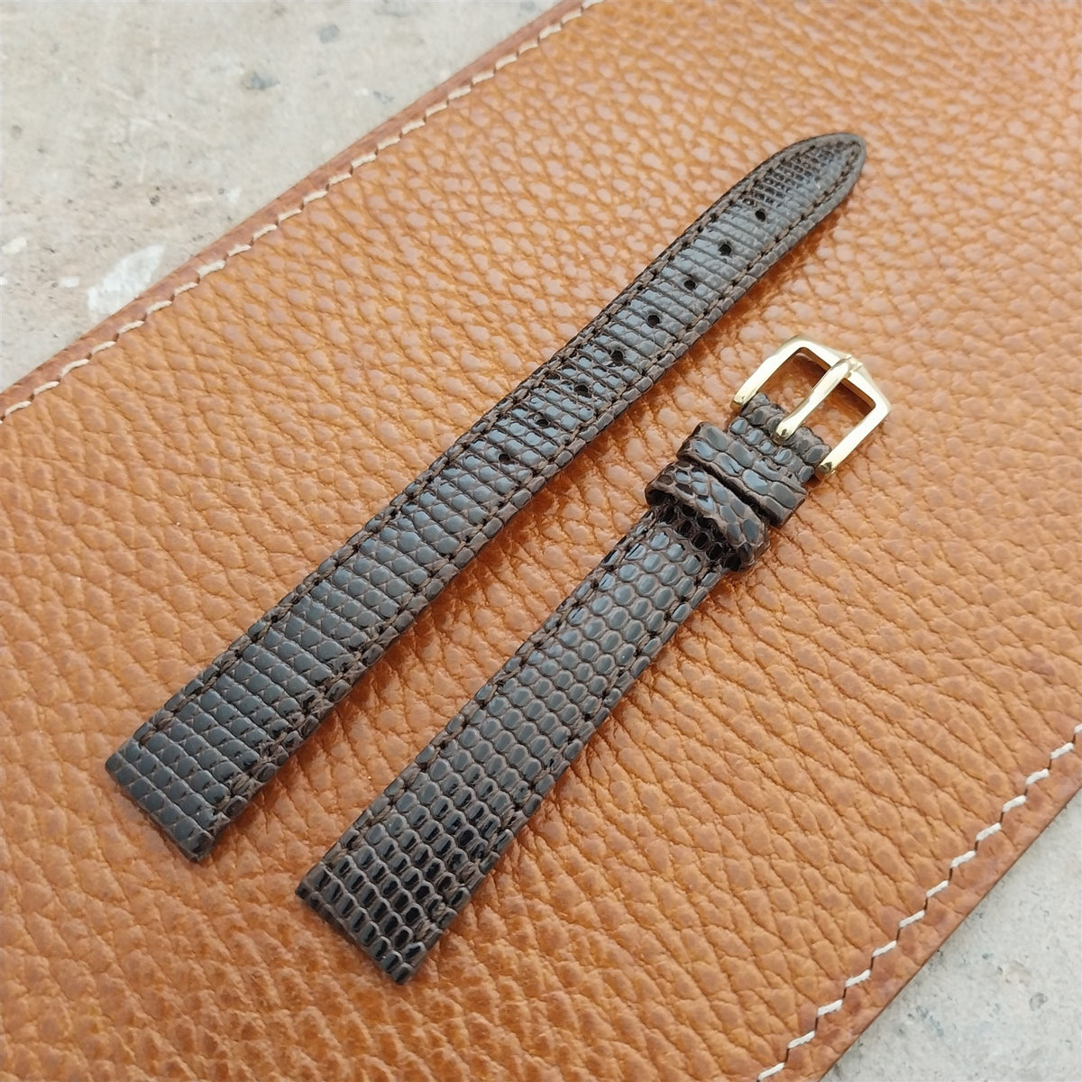 13mm Ladies Hirsch Lizard Watch Strap