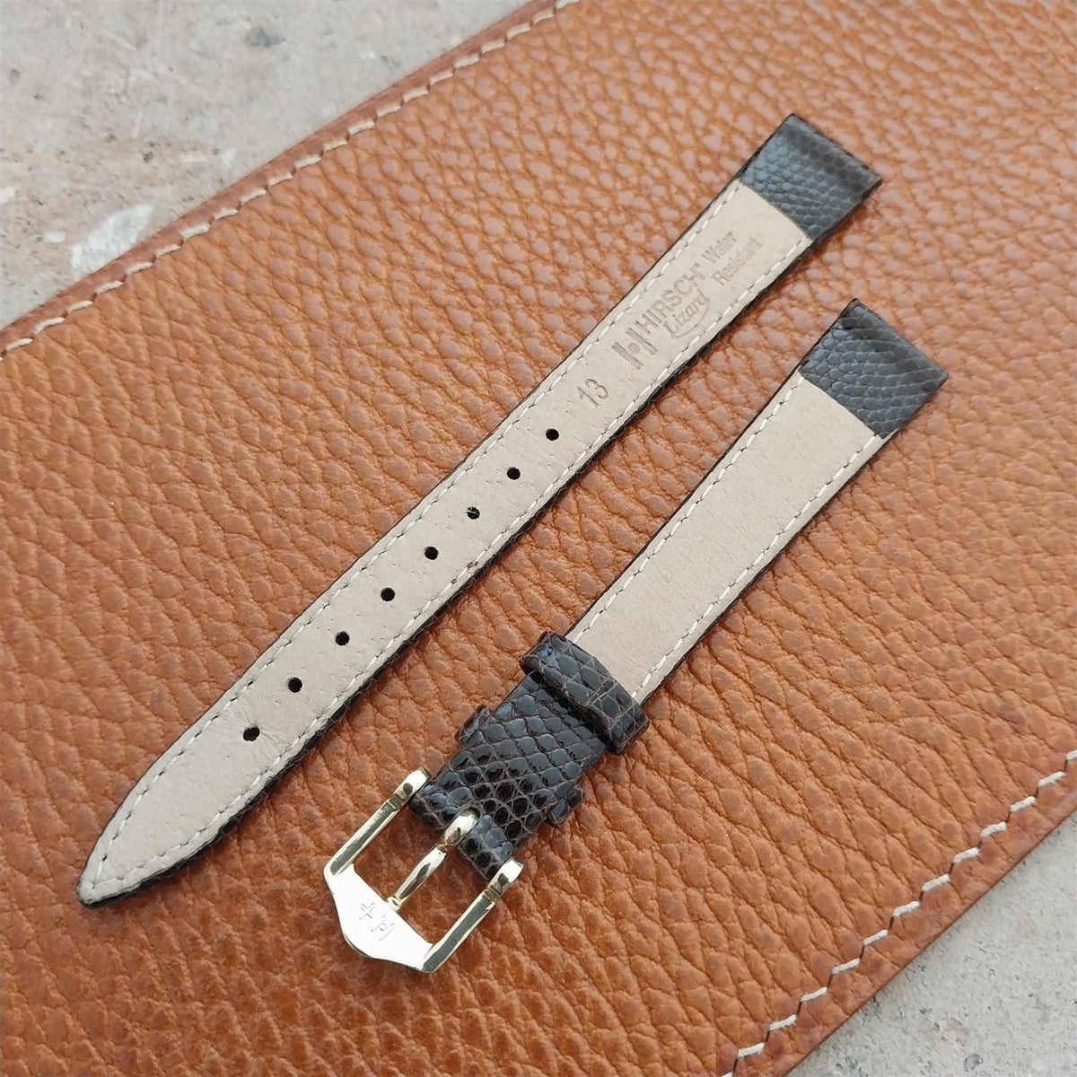 13mm Ladies Hirsch Lizard Watch Strap